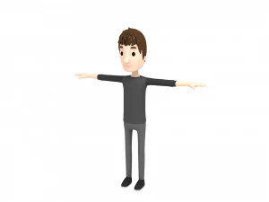 cartoon man character pack2 3D Model