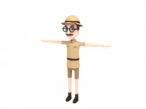cartoon man character pack2 3D Model