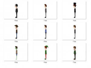 cartoon man character pack2 3D Model