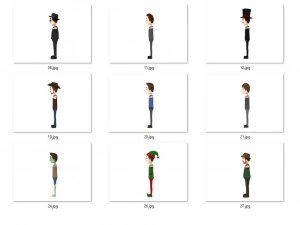 cartoon man character pack2 3D Model