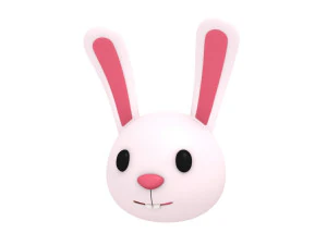 cartoon animal head pack 3D Model