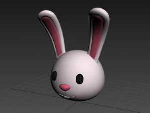 cartoon animal head pack 3D Model