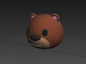 cartoon animal head pack Model 3D