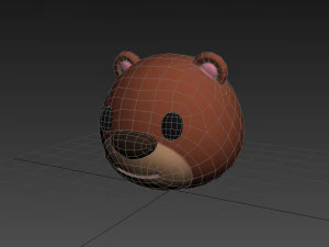 cartoon animal head pack 3D Model
