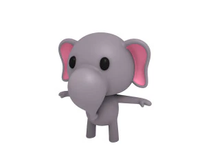 little elephant 3D Model