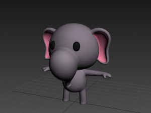 little elephant Model 3D