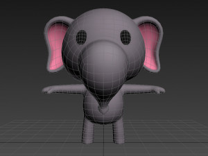 little elephant Model 3D