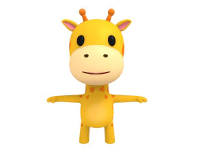 little giraffe 3D Model