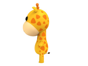 little giraffe Modello 3D