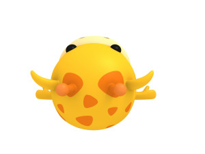 little giraffe Modello 3D