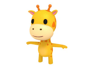 little giraffe 3D Model