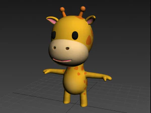 little giraffe 3D Model