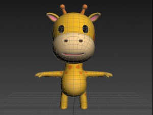 little giraffe Modello 3D