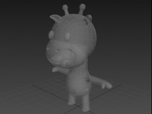 little giraffe Modello 3D