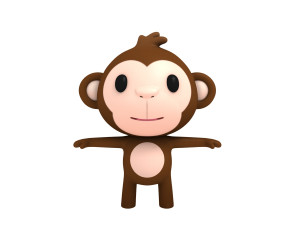 little monkey Model 3D