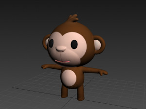 little monkey Model 3D