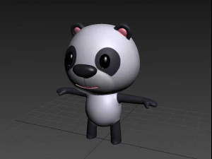 piccolo panda Modello 3D
