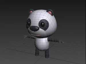 piccolo panda Modello 3D