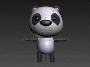 piccolo panda Modello 3D