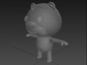 piccolo panda Modello 3D