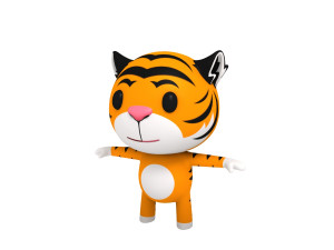 little tiger Modelo 3D