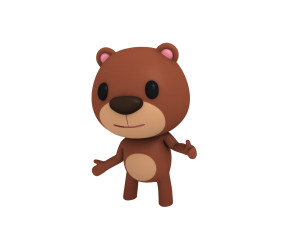 rigged bear 3D Model