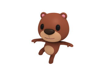 rigged bear 3D Model