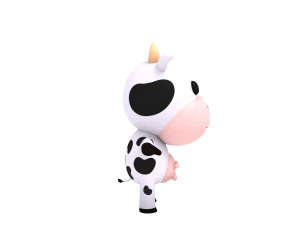 rigged cow 3D Model