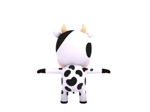 rigged cow 3D Model