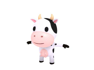 rigged cow 3D Model