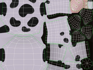 rigged cow Modèle 3D