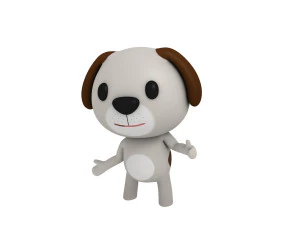rigged dog 3D Model