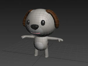 rigged dog 3D Model