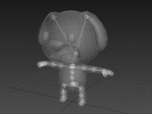 rigged dog 3D Model