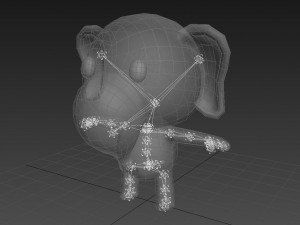 rigged elephant 3D 模型