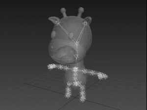 rigged giraffe 3D Model