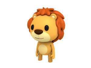 rigged lion 3D Модель