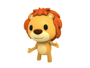 rigged lion 3D Модель