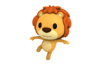 rigged lion 3D Модель