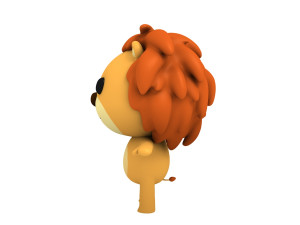 rigged lion 3D Модель