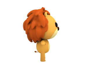 rigged lion 3D Модель
