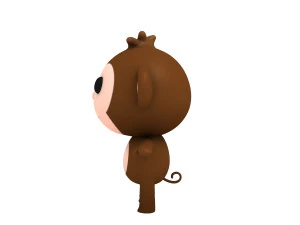rigged monkey 3D Model