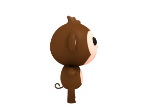 rigged monkey 3D Model