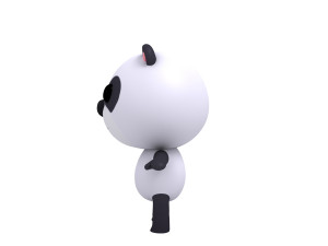 rigged panda Modelo 3D