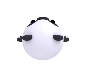 rigged panda Modelo 3D