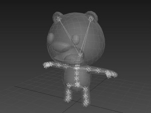 rigged panda Modelo 3D