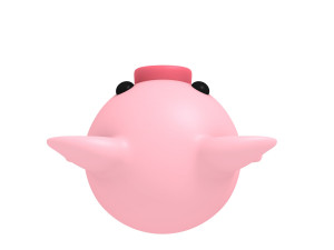 rigged pig 3D Model