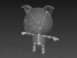 rigged pig 3D Model