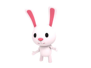 rigged rabbit 3D Model
