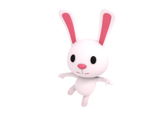 rigged rabbit 3D Модель